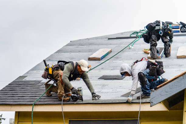 Professional Gutter Installation technician working in Norwood, NC
